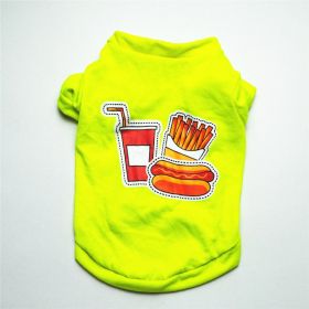 Breathable cool cotton vest for dogs All Season (Option: Green-S)